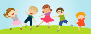 illustration of children playing